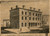 US Custom House & Post Office, Detroit Area, Michigan 1860 Old Town Map Custom Print - Wayne Co.