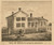 Wakeman Residence, Mendon, Michigan 1858 Old Town Map Custom Print - St. Joseph Co.