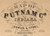 Map Cartouche, Putnam Co. Indiana 1864 Old Town Map Custom Print