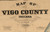 Map Cartouche, Vigo Co. Indiana 1858 Old Town Map Custom Print