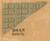 Roan Village, Noble, Indiana 1861 Old Town Map Custom Print  Wabash Co.