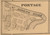 Portage Village, Indiana 1863 Old Town Map Custom Print - St. Joseph Co.