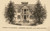 Sappington Residence, Arrow Rock, Missouri 1871 Old Town Map Custom Print Saline Co.