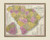 South Carolina 1846 Mitchell - Old State Map Reprint