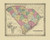 South Carolina 1856 Colton - Old State Map Reprint