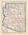 Arizona 1893 Cram - Old State Map Reprint