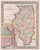 Illinois 1863 Mitchell - Counties - Old State Map Reprint Illinois 1863 Mitchell - Counties - Old State Map Reprint