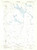 Caucomgomoc Lake, Maine 1954 (1955) USGS Old Topo Map Reprint 15x15 ME Quad 460302