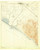 Santa Ana, CA Coast 1915 USGS Old Topo Map 15x15 Quad