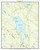 Crystal Lake 1987 - Custom USGS Old Topo Map - New Hampshire - Lake Winnipesaukee Area