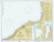Six Miles South of Stony Point to Port Bay 1978 Lake Ontario Harbor Chart Reprint Great Lakes 2 - 22