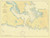 De Tour Passage to Munuscong Lake 1945 Northwest Lake Huron Harbor Chart Reprint Great Lakes 6 - 61