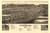 Livingston, Montana 1883 Bird's Eye View