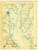 Plattsburg, New York 1894 () USGS Old Topo Map Reprint 15x15 VT Quad 148139