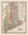 Maine 1840 Tanner - Old State Map Reprint