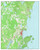 Camden, Rockland, Rockport, Owls Head 1974 - Custom USGS Old Topo Map - Maine