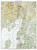 Castine Coast 1943 - Custom USGS Old Topo Map - Maine
