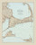 Cape Cod and the Islands 1917 Walker (Light Blue Water) - Old Map Custom Reprint CC-All