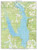 Castle Rock Lake 1983 - Custom USGS Old Topo Map - Wisconsin 1