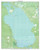 Lake George 1970 - Custom USGS Old Topo Map - Florida