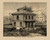 Custom House, Waldoboro, Maine 1857 Old Town Map Custom Print - Lincoln Co. Custom House, Waldoboro, Maine 1857 Old Town Map Custom Print - Lincoln Co.