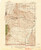 Red Lodge, Montana 1944 (1946) USGS Old Topo Map Reprint 15x15 WY Quad 268241