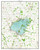 Indian Lake Big Area 1960 - Custom USGS Old Topo Map - Ohio