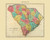 South Carolina 1822 Carey (Map Only) - Old State Map Reprint