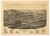 Fort Plain & Nelliston, New York 1891 Bird's Eye View - Old Map Reprint