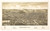 Johnstown, New York 1888 Bird's Eye View - Old Map Reprint