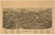 Le Roy, New York 1892 Bird's Eye View - Old Map Reprint