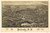 Pulaski, New York 1885 Bird's Eye View - Old Map Reprint