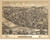 Lewisburg, Pennsylvania 1884 Bird's Eye View - Old Map Reprint