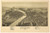 Pittston and West Pittston, Pennsylvania 1892 Bird's Eye View - Old Map Reprint