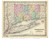 Connecticut 1856 Colton - Old State Map Reprint