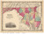 Maryland 1860 Johnson - Old State Map Reprint