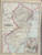 New Jersey 1889 Cram - Old State Map Reprint