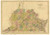 Virginia 1825 Buchon - Old State Map Reprint