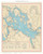 Lake Winnipesaukee, New Hampshire 1966 - Old Map Reprint