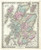 Scotland 1855 Colton - Old Map Reprint