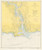 Entrance to Deep River 1950 - Old Map Nautical Chart AC Harbors 215 - Connecticut