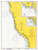 Pyramid Point and Cape Sebastian 1974 - Old Map Nautical Chart PC Harbors 5896 - Oregon
