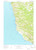 Point Sur, California 1956 (1978) USGS Old Topo Map 15x15 Quad