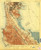 San Mateo, California 1915 (1920) USGS Old Topo Map 15x15 Quad