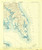 Pooint Lookout, Maryland 1912 (1932) USGS Old Topo Map 15x15 Quad