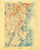 Rockland, Maine 1906 (1931) USGS Old Topo Map 15x15 Quad