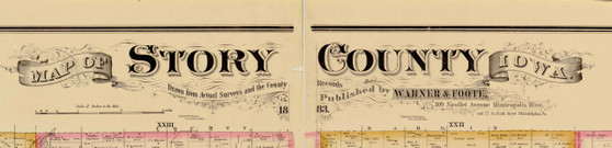 Title of Source Map - Story Co., Iowa 1883 - NOT FOR SALE - Story Co.