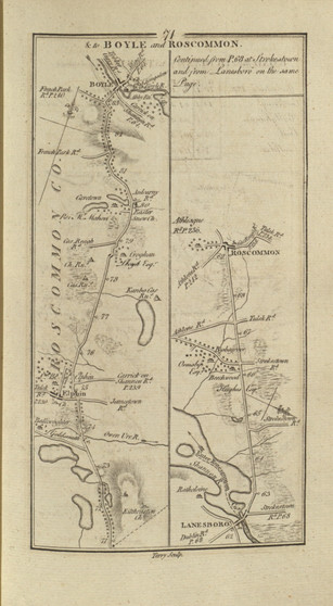 071 Dublin Boyle Roscommon - Ireland 1777 Road Atlas