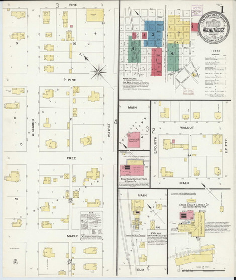 Walnut Ridge, Arkansas 1908 - Old Map Arkansas Fire Insurance Index