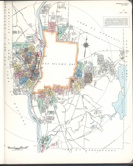 Manchester, New Hampshire 02 1954 - Old Map New Hampshire Fire Insurance Index